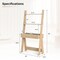 Wall Leaning Ladder Desk with Drawer and Shelves for Small Spaces